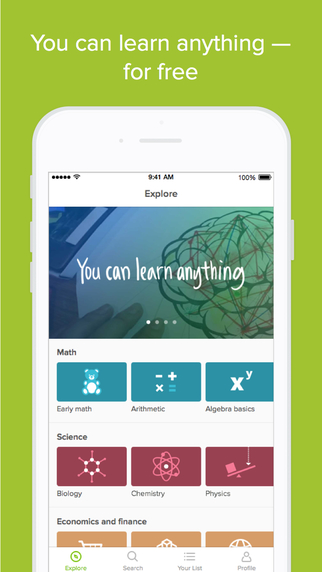 ɺѧԺKhan Academy iphone ͼ1