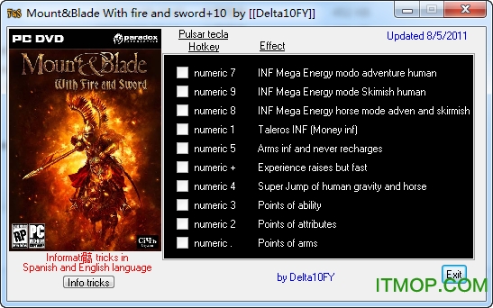 mount and blade with fire and sword 1.143 cheat engine