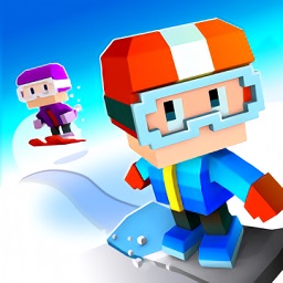 方块单板滑雪中文破解版(Blocky Snowboarding)