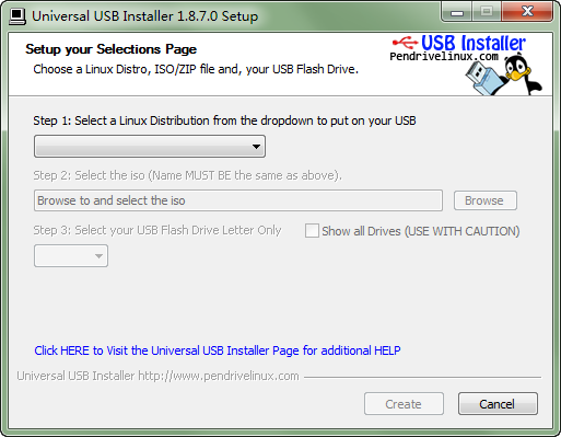 Universal USB Installer(LinuxϵͳṴװ) v2.0.0.7 ٷ° 0
