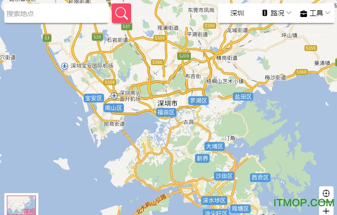 东莞深圳地图全图高清版