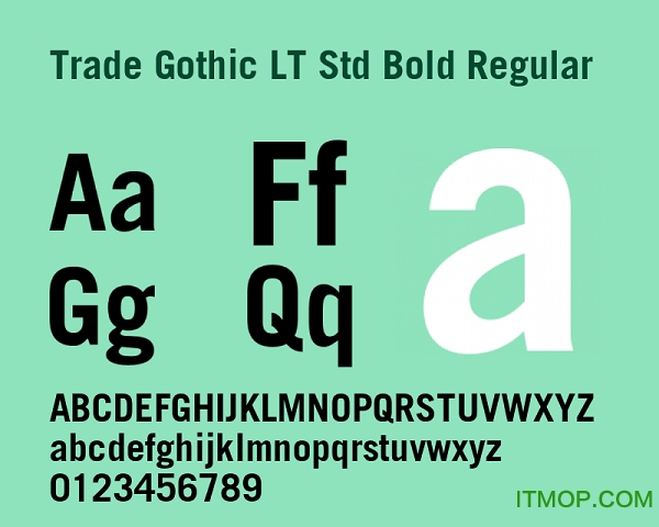 Trade Gothic LT Std Bold Regular v2.020 Ѱ1