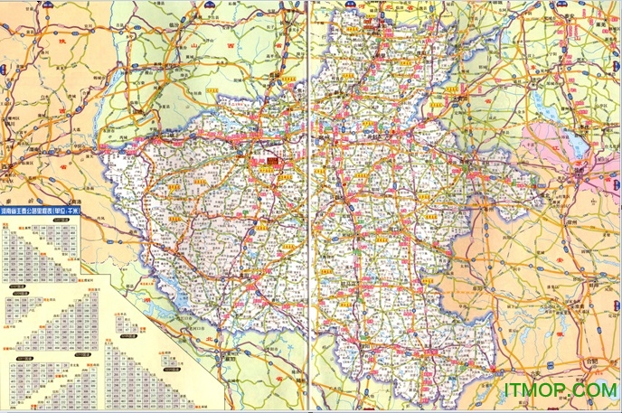 河南高速地图全图下载|2017河南省高速公路地