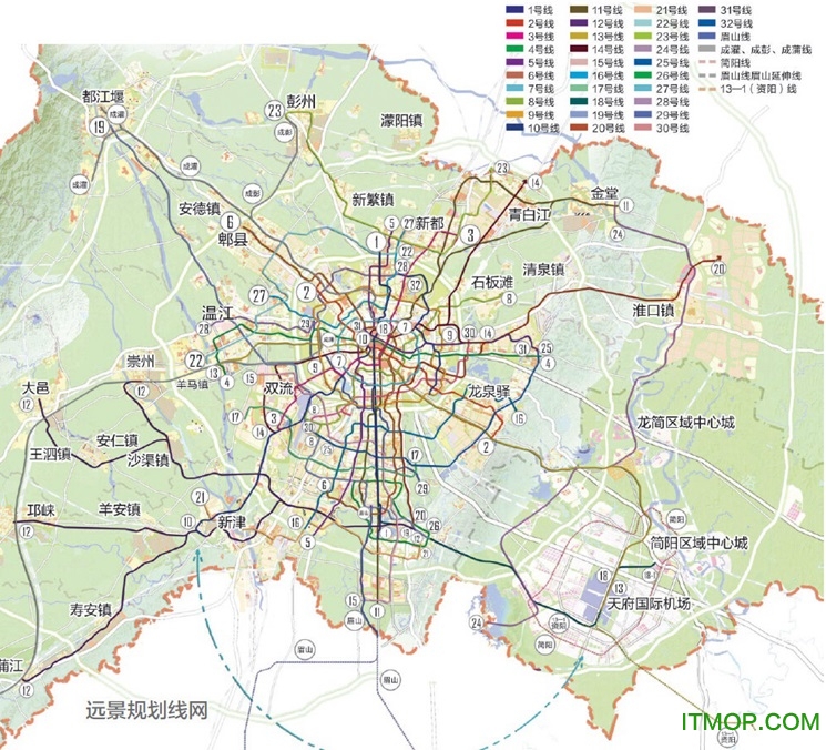 成都地铁线路2050规划清晰版大图 安装截图