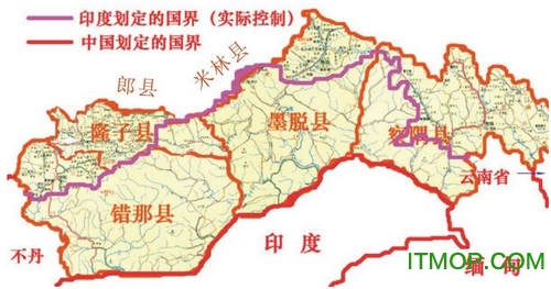 藏南地区地图高清版下载|中国印度藏南争议地