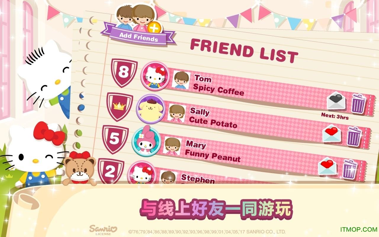 Hello Kitty梦幻咖啡厅内购破解版下载 v1.0.1 安卓无限钻石金币版2