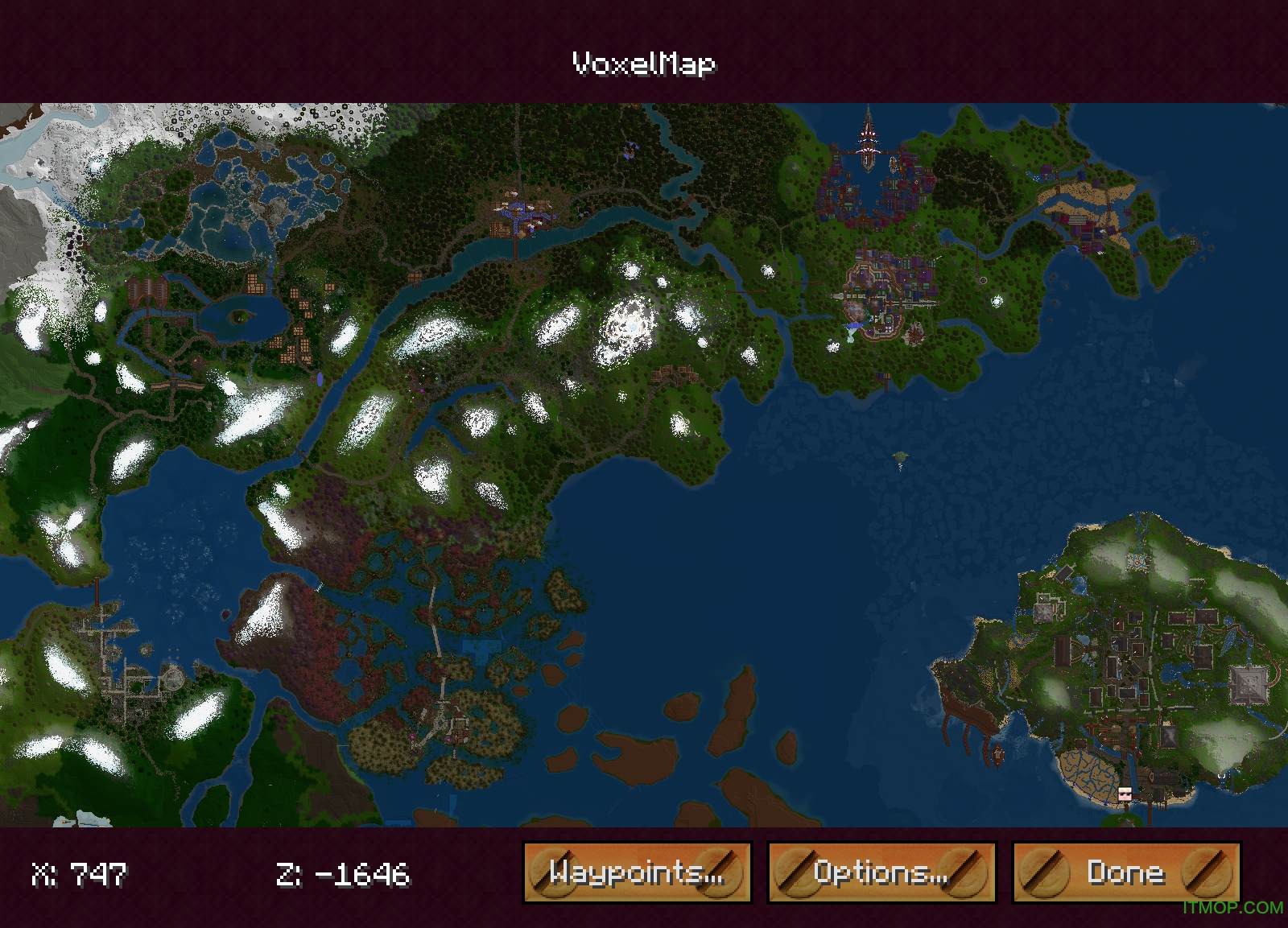 我的世界VoxelMap小地图mod大全 完整版