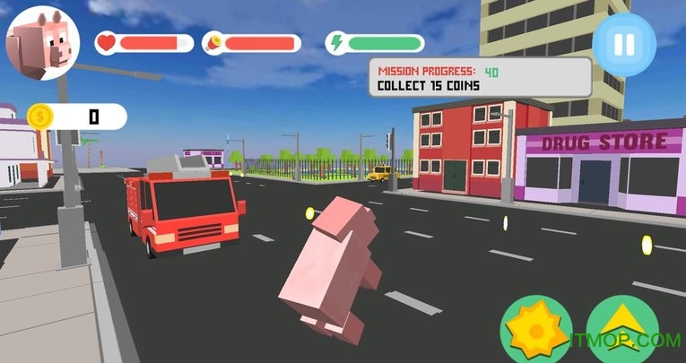 ģ(Blocky City Pig Simulator 3D) v1.02 ׿ 1