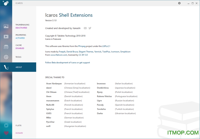 Icaros Shell Extensions 3.3.1 for windows download free