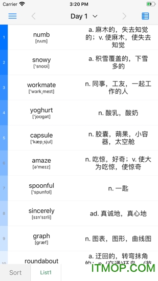 list背单词app