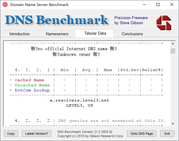 DNS Benchmark(DNSٶȲԹ) ͼ1