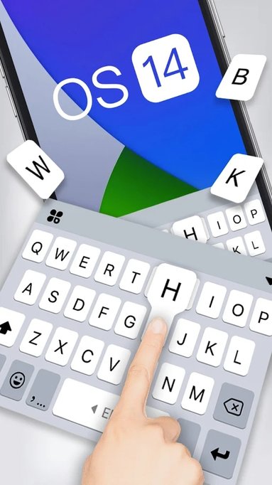 os 14 style keyboard theme apk