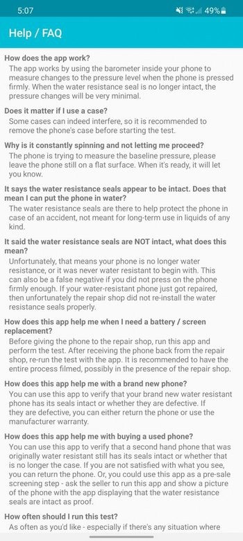Water Resistance TesterֻԼ v1.2.0 ׿3