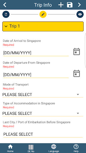 SG Arrival Card app ͼ1
