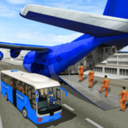 监狱囚犯警车运输机jail Prisoner police bus Transport Plane