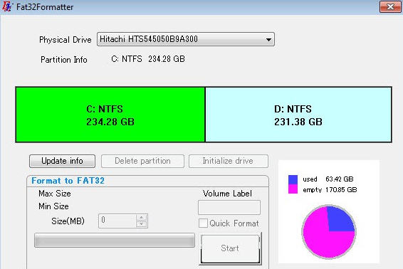 fat32formatterⰲbİ(ڴ濨FAT32ʽ) v1.1 ɫ 0