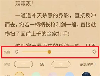 书旗小说设置亮度的方法步骤-书旗小说如何设置亮度