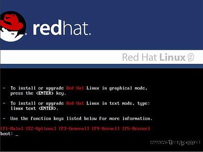 安裝紅帽子RedHat Linux9.0操作系統(tǒng)教程