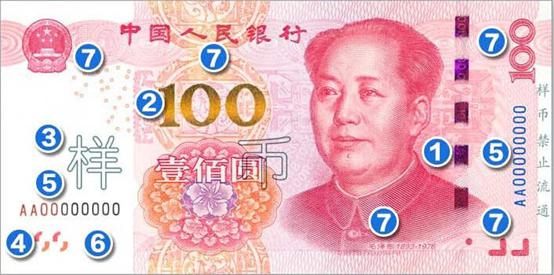 正面防伪标识标记处