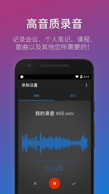 ¼רҵ(Easy Voice Recorder Pro) v2.8.1 ׿° 1