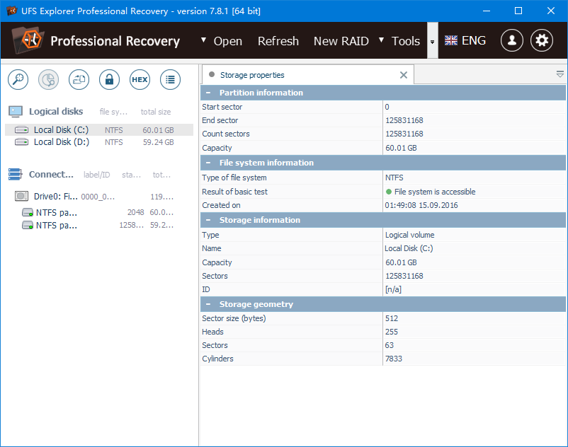 ݻָ(UFS Explorer Professional Recovery Portable) v7.8.1 ɫѰ0