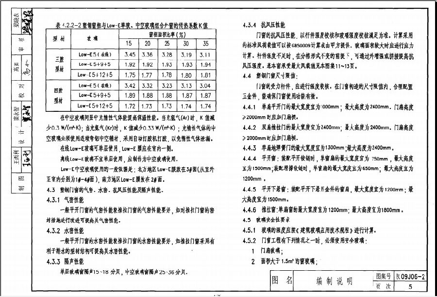 陕09j062塑钢门窗图集