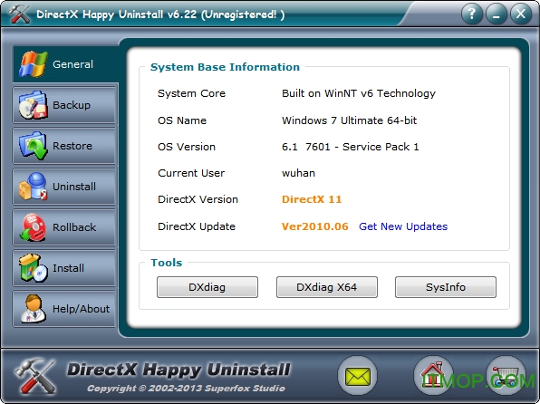 directxжع(DirectX Happy Uninstall) v6.22 ɫ0