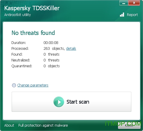 Kaspersky TDSSKiller(˹rootkitרɱ) v3.0.0.40 ɫ 0