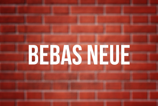 bebas neue