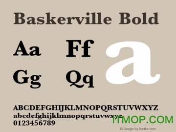 baskerville bold