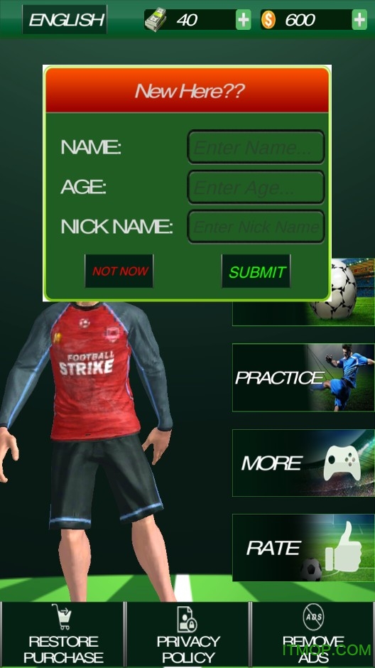 ʵսƽ޽(Football Real Strikes) v1.3 ׿ڹƽ 0