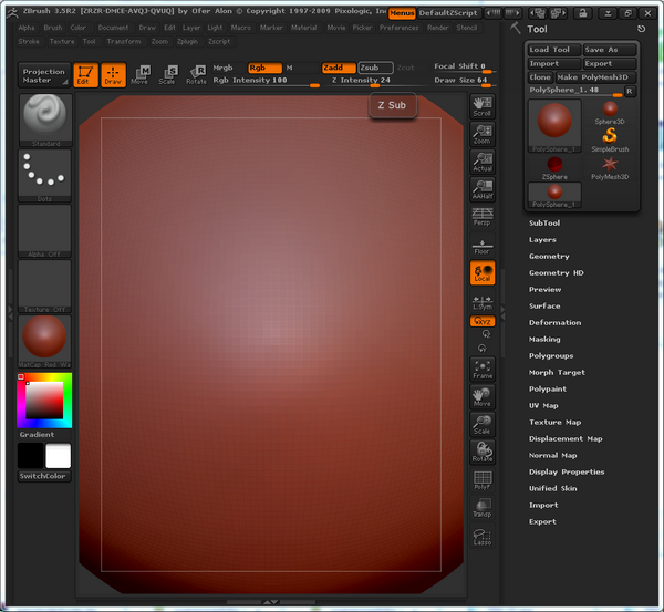 zbrush3.5破解版