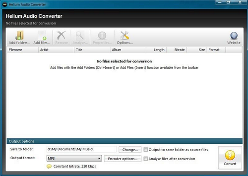Helium Audio Converter