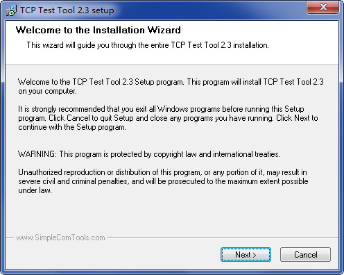 TCP Test Tool v2.3 ٷ 0
