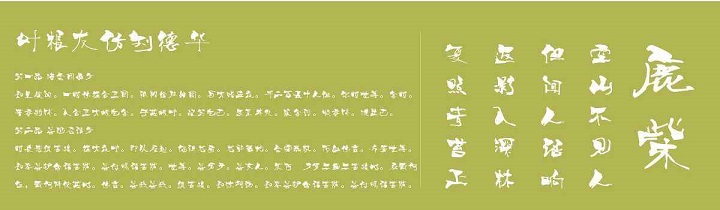叶根友字体