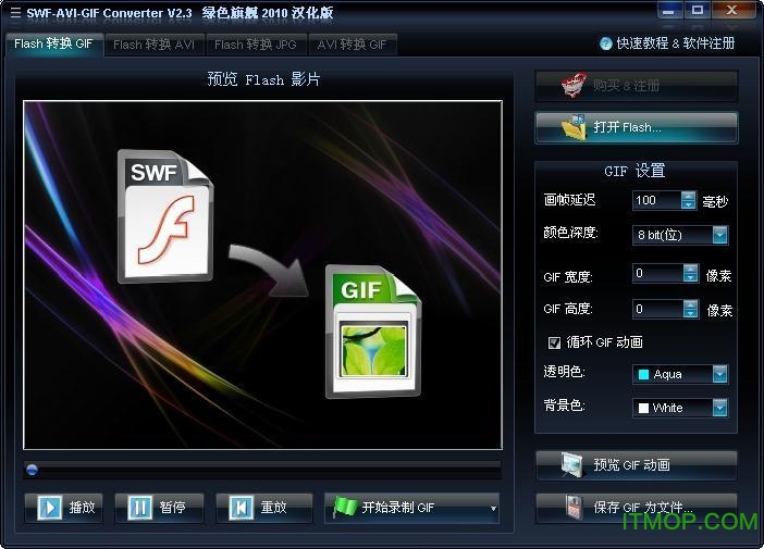 flashתaviʽת(SWF-AVI-GIF Converter) v2.3 ɫ콢 0