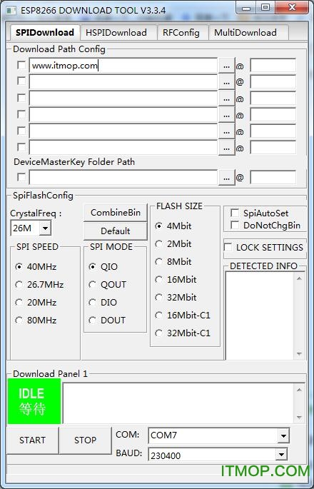 esp8266д¼(ESP Flash Download Tool) v3.3.4 ɫ 0