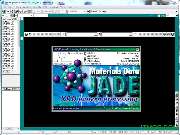 xrdMDI Jade 6.5