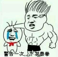 泰拳警告表情包