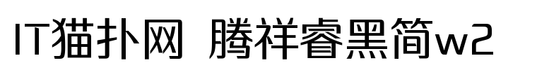 腾祥睿黑简w2
