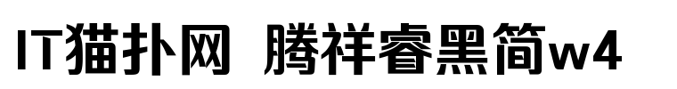 腾祥睿黑简w4