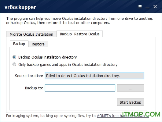 VrBackupper(Oculus Riftݹ) v1.0 ٷ 0