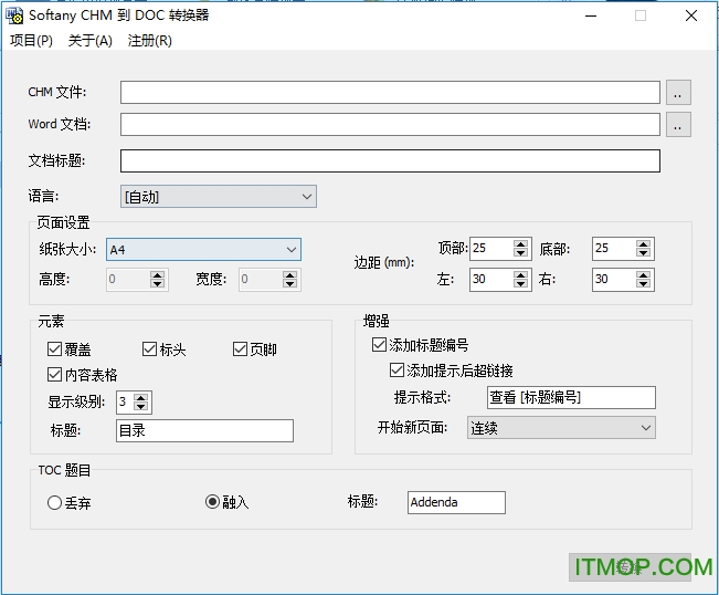 chmתdoc(Softany CHM to DOC Converter) v3.04 ɫİ_ע 0