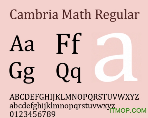 cambria math