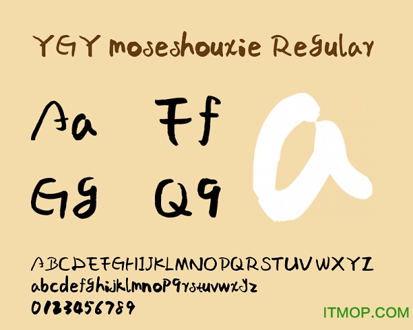 ҶYGYmoseshouxie Regular v6.09 ٷ0