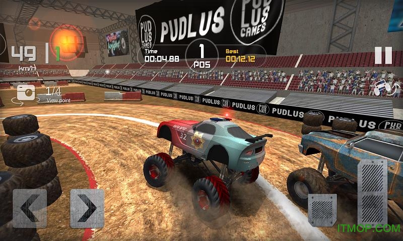 3,游戏中玩家将会作为老司机,驾驶酷炫的怪兽卡车进行刺激的竞速比赛