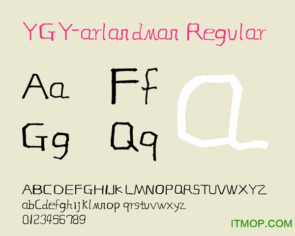 ҶYGY-arlandman Regular(δ) v1.0  0