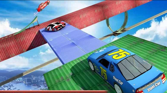 空中特技轨道赛车破解版