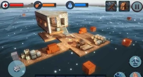 冬季竹筏生存破解版
