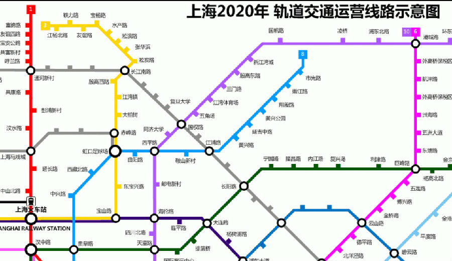 上海地铁线路图 上海地铁线路图
